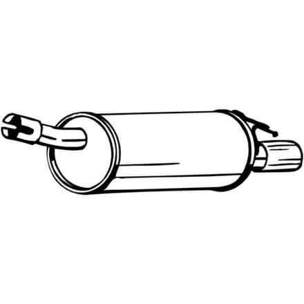 Geluiddemper achter BOSAL 200-169