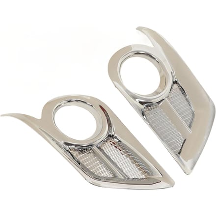2 STUKS Voor Mistlamp Frame Sticker Buitendecoratie Vervanging voor Hilux Vigo Champ 2012 white