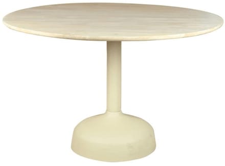 Tower Living Eetkamertafel Elba Gebroken Wit Rond 120cm