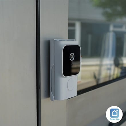 Tuya Smart Video Doorbell - Inclusief Chime - Slimme deurbel - Smart deurbel - Video deurbel - Wit