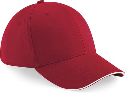 Beechfield Pet Athleisure met 6 panelen B20 - Classic Red / White - One size