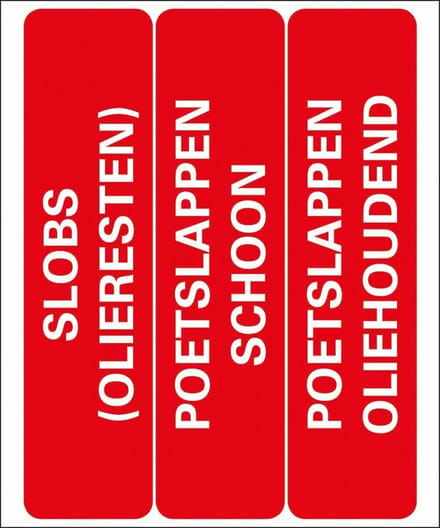 Pickup Pictogram 18x15 cm - poetslappen