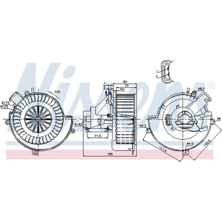 Binnenventilator NISSENS 87079