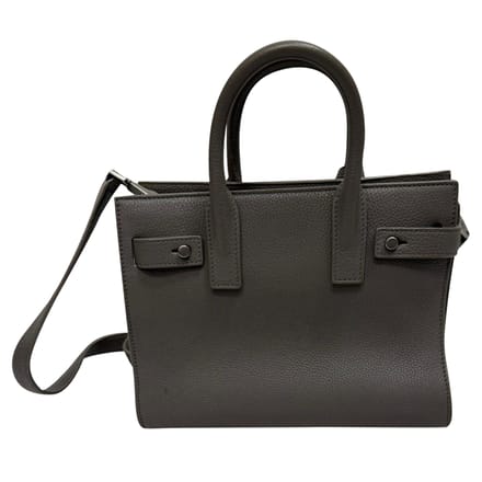 Saint Laurent Sac De Jour Nano-tas in grijs leer