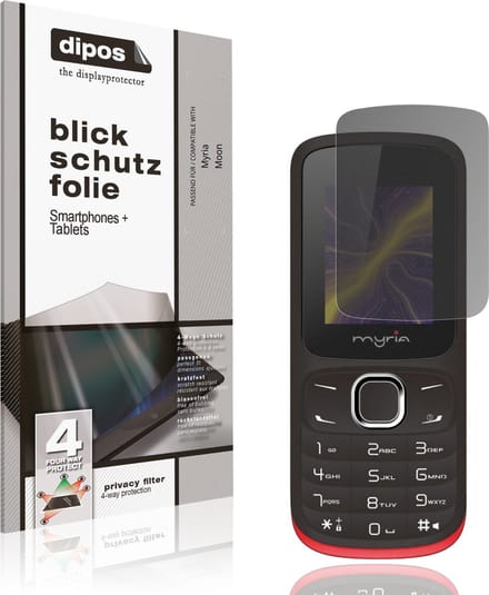 dipos – Matte Privacy Screenprotector geschikt voor Myria Moon | Anti-Spy Beschermfolie