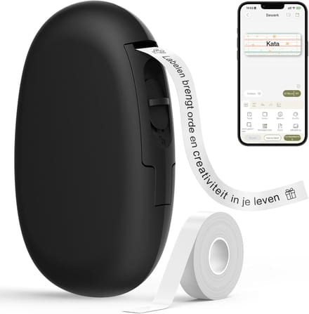 SNJY® Labelmaker - Labelprinter - Labelwriter - Zwart