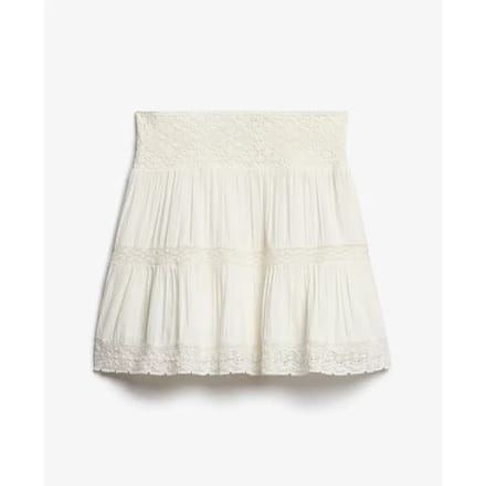 Superdry - Ibiza minirok met kant - Dames - Rokken