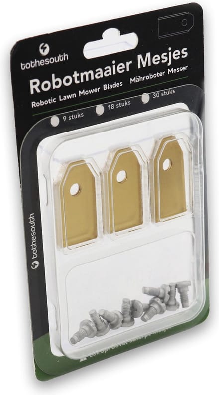 To the South® Robotmaaier Mesjes titanium geschikt voor Yard Force MowBest 800 - 60 stuks