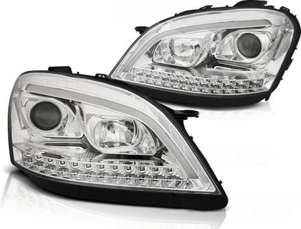 Koplampen met parkeerlicht MERCEDES W164 ML M-KLASSE 05-07 CHROOM