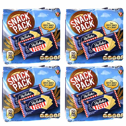 Sky Flakes Original Crackers Snackpack – 4 x 250 g (Voordeelverpakking)