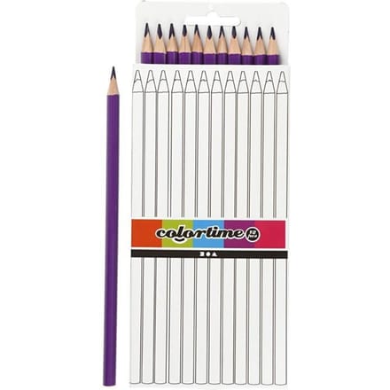 Creativ Company Colortime colouring pencils - Paars 12pcs.