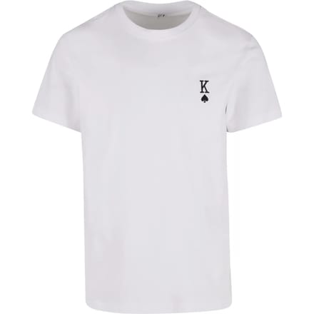Mister Tee - King Card EMB Heren Tshirt - S - Wit