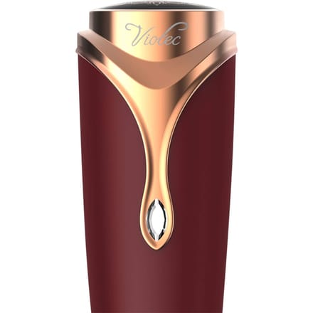 Viotec - Firelick - Mini Vibrator - Wand Vibrator - Goud en Wijnrood - Luxueus Zacht Siliconen