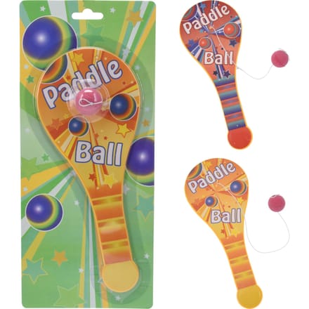 Paddle bat bal spel 25cm 2 assorti