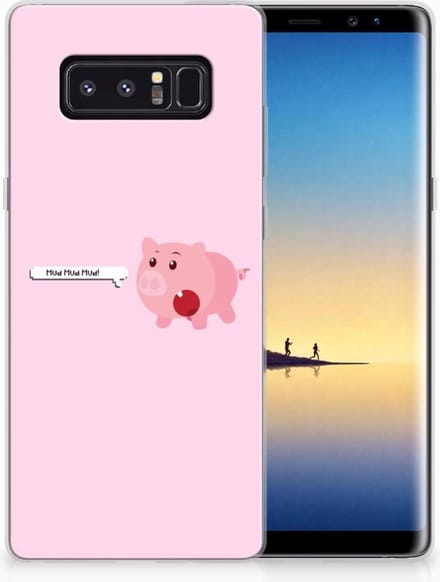 Samsung Galaxy Note 8 Telefoonhoesje met Naam Pig Mud
