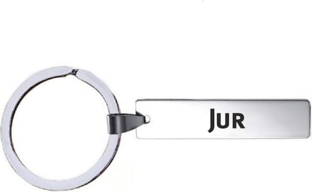 Sleutelhanger Met Naam - Jur - RVS