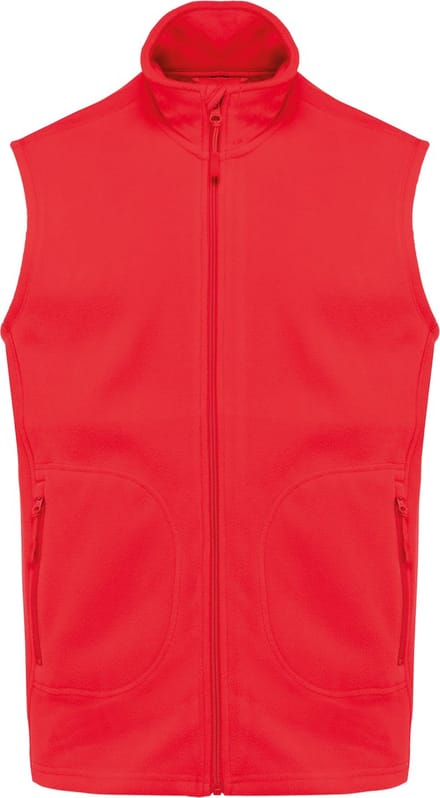 Kariban Ecologische uniseks bodywarmer van microfleece K9120 - Red - M