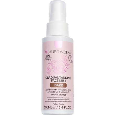 brushworks Gradual Tanning Face Mist Dark 100 ml