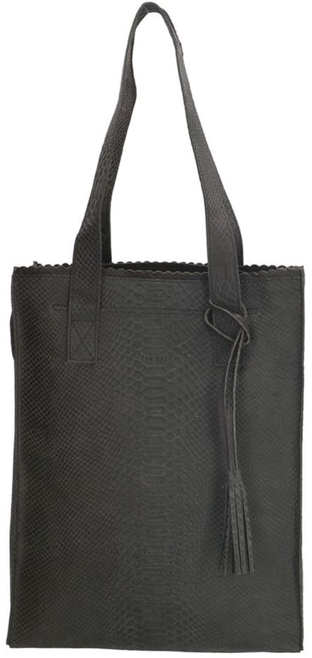 Hide & Stitches Waco Shopper 15,6 inch (34.5x19.4 cm) - 100% Leer - Zwart