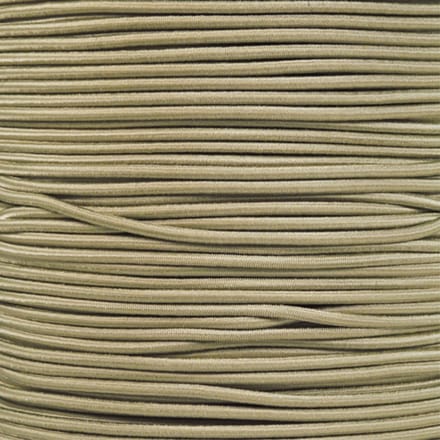3mm Elastisch Touw - Zandkleur - 50 meter op rol