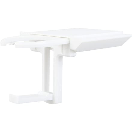 Bekerhouder voor bureau ABS Uitklapbaar Onder Bureau Waterflesstandaard Hoofdtelefoonhanger met Dubbelzijdig white