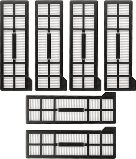 Wasbaar filter geschikt voor EUFY X10 Pro Omni Robotstofzuiger - Vervanging - 6 stuks