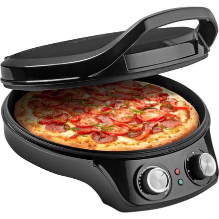 Bestron pizzaoven APZ300Z - Ø32 cm - timer - verstelbare thermostaat - boven- en onderverwarming