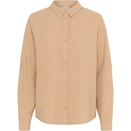 Overhemd met lang mouwen Regular fit Classic Sand