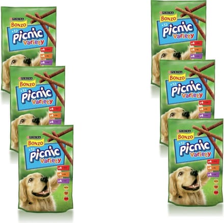 Bonzo Picnic Variety - Hondensnacks - 6 x 100 g