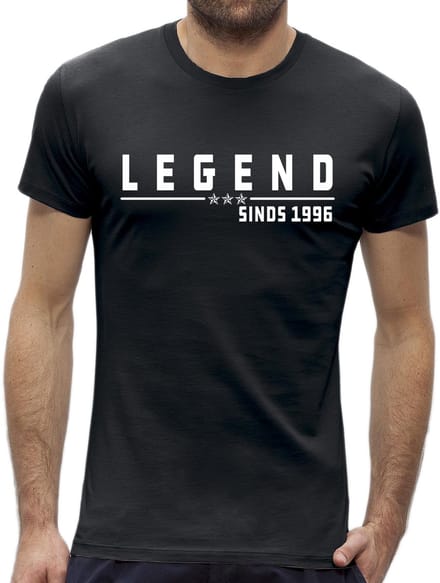 Legend 30 jaar shirt heren / T-shirt man 1996 / maat M