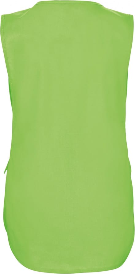 Schort/Tuniek/Werkblouse Dames S/M Kariban Lime 65% Polyester, 35% Katoen