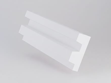 Vente-unique Set van 3 plinten van polystyreen L290 x H5 cm wit - ARDEO