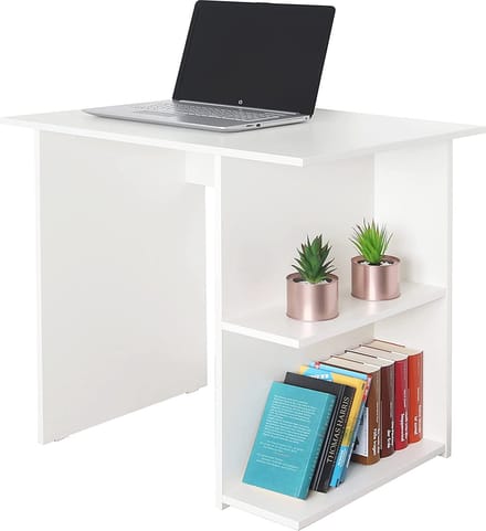 bureau - Computer table / Computertafel , thuiskantoor, bureau, eenvoudige montage \ Bureautafel Opbergtafel