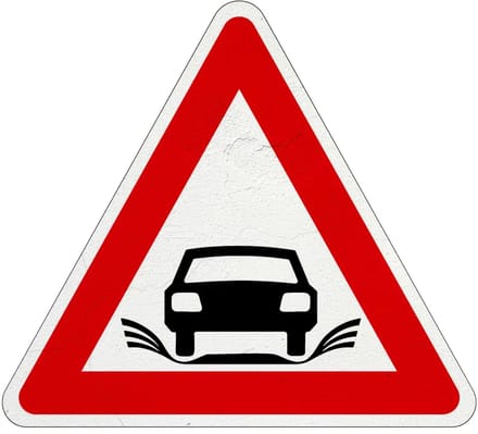Aquaplaning wateroverlast bord | Sign Again materiaal | 40 cm