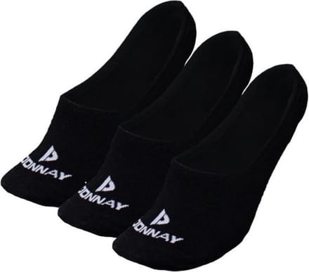 3-Pack Donnay - Footies - Antislip sokken - Black (020) - maat 43-46
