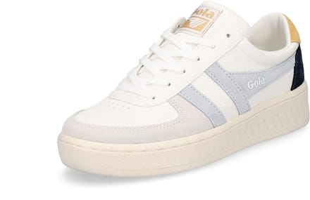Gola damessneaker Grandslam Trident wit lichtblauw