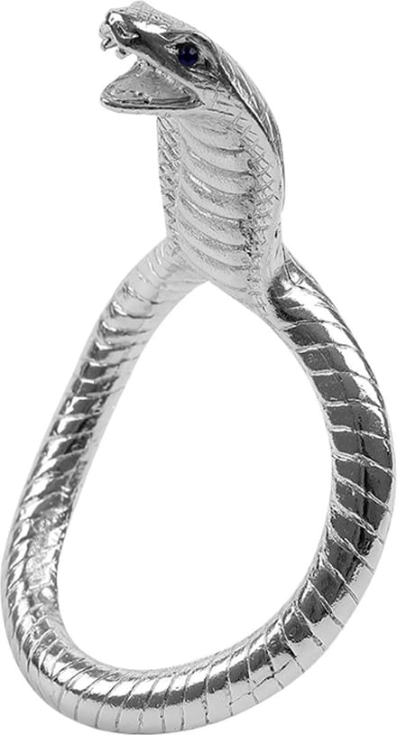 Fixxx - Cobra Head Cockring - Zilver - Twee Maten 50 mm