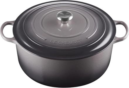 Le Creuset Braadpan Signature rond Flint 34cm 12l