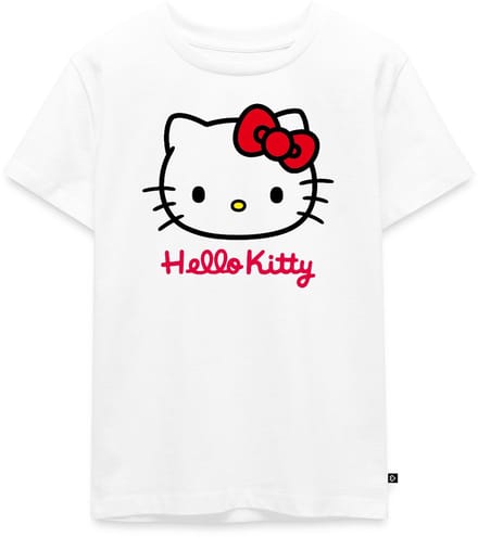 Hello Kitty Klassiek Portret Hello Kitty Tekst Premium T Shirt Kinderen