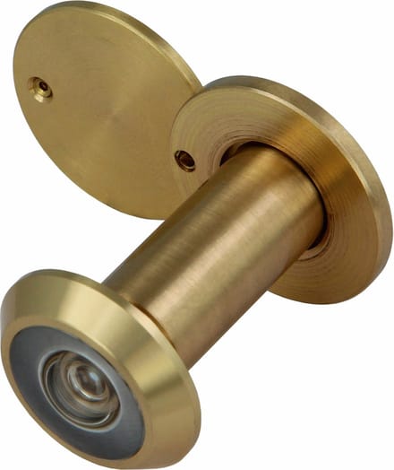 AMIG Deurspion - messing - gepolijst - 160° zicht - voor deuren 35-60 mm