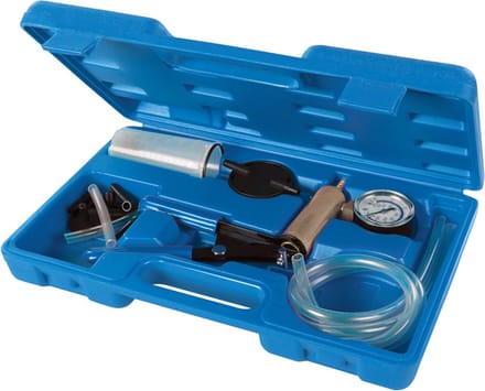 Silverline 16-delige vacuümpomp set met manometer en adapters