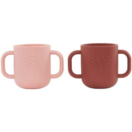 OYOY Kappu drinkbekers Coral / Nutmeg
