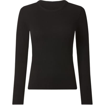 ESMARA Geribd dames shirt (Zwart, L (44/46))