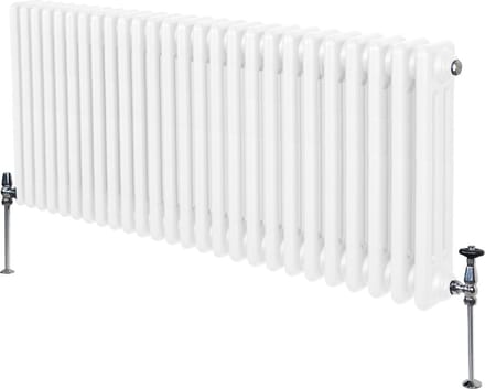 Traditionele 3 kolom radiator - wit - 600x1192mm - 6255 btu