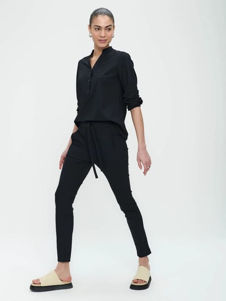 Blouse Bella Technical Jersey | Black - Black / M