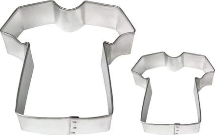 RVS T-Shirt Vorm Koekjesvormpjes Set van 2