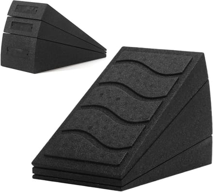 Hellingplank Set - Schuine Plank - Kuitspieren Trainen - Verstelbare Hoek - 3 Delig - Zwart