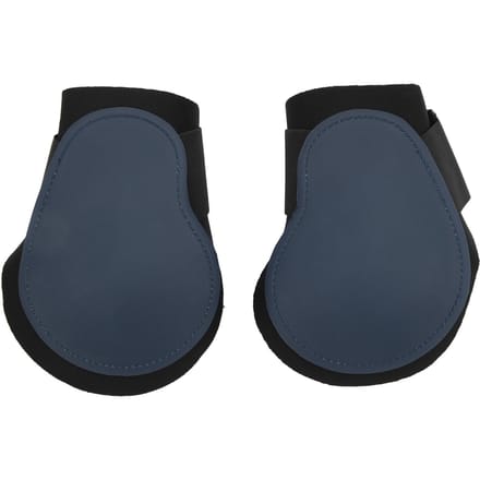 2 pièces Guêtres de Cheval PU   Élastiques Absorbant les Chocs Protège-Jambe de Cheval pour Compétition de Saut black