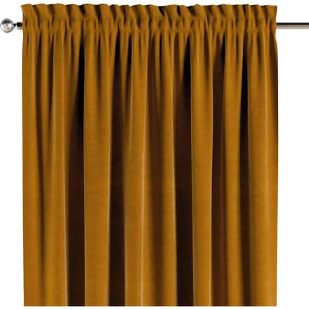 Gordijn met split en volants Yellow Tipi Posh Velvet