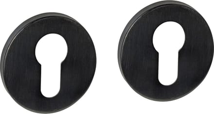 Intersteel Cilinderrozetten verdekt ø52x6mm PVD zwart
